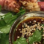 Die Spezialsauce zu Enokitake im Speckmantel